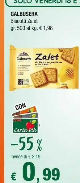 Crai Galbusera Frollini offerta