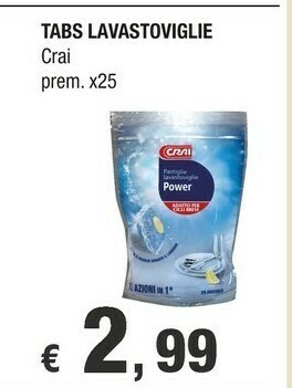 Crai Detersivo lavastoviglie offerta
