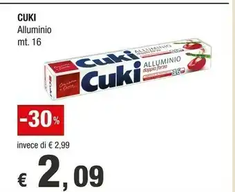 Crai Cuki Carta stagnola offerta
