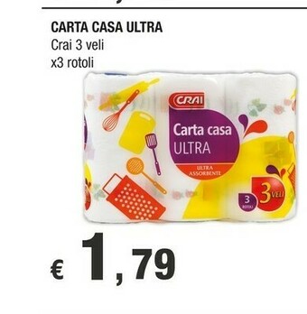 Crai Rotoli di carta offerta