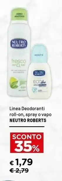 Iper La Grande Neutro Roberts Deodorante offerta
