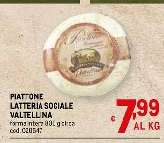 Metro Valtellina Formaggio offerta