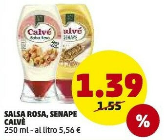 PENNY Calvè Salsa Rosa 250 G(ml) offerta