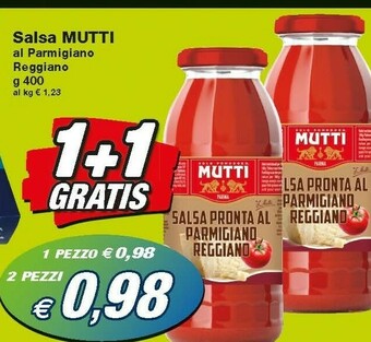 Prix Quality Mutti Salsa Pronta Al Parmigiano Reggiano offerta