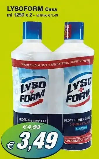 Prix Quality Lysoform Detersivo Disinfettante Classico 1250ml offerta