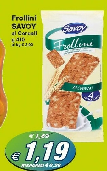 Prix Quality Savoy Frollini offerta