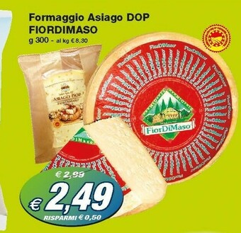 Prix Quality Fior Di Maso Formaggio Asiago Dop offerta