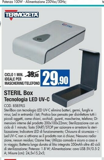 Wellcome Termozeta Vaporetto Polti offerta
