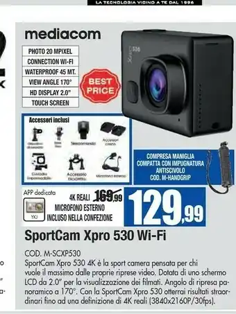 Wellcome Mediacom Action Camera offerta