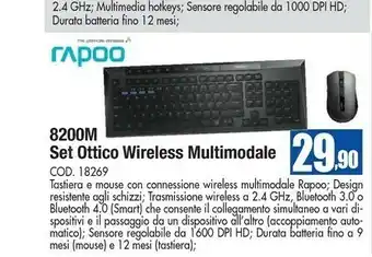 Wellcome Rapoo Tastiera wireless offerta