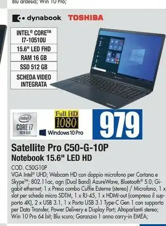 Wellcome Toshiba Notebook offerta