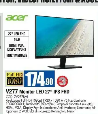 Wellcome Acer Monitor tv offerta