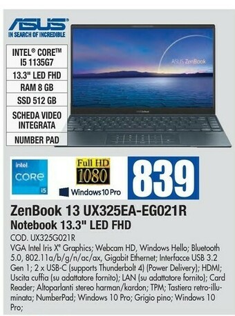 Wellcome Asus Notebook offerta