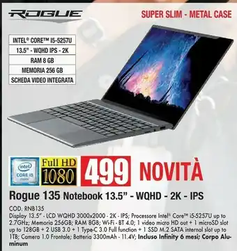 Vobis Rogue Notebook offerta