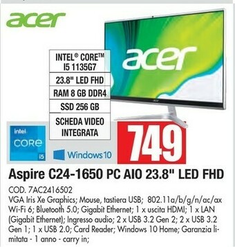 Vobis Acer acer aspire offerta