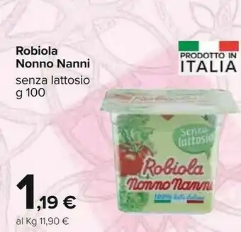 Nonno Nanni Robiola Senza Lattosio 100 G(ml)