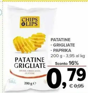 Todis Chips & lips Patatine Gusto Paprika 200 G(ml) offerta