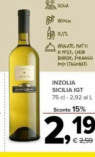 Todis Inzolia Sicilia IGT offerta