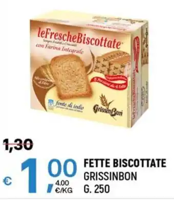 A&O FETTE BISCOTTATE GRISSINBON G. 250 offerta