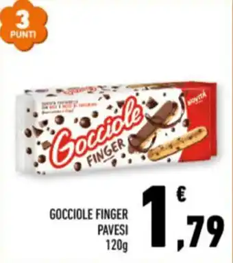 Conad GOCCIOLE FINGER PAVESI 120g offerta