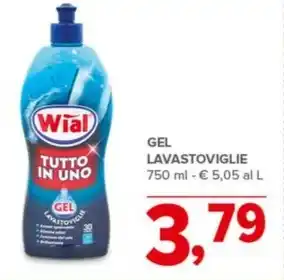 Todis GEL LAVASTOVIGLIE 750 ml offerta