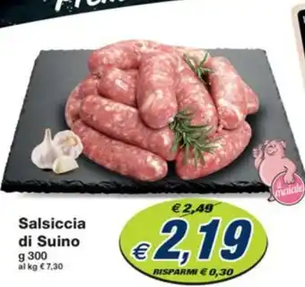 Prix Quality Salsiccia di Suino g 300 offerta