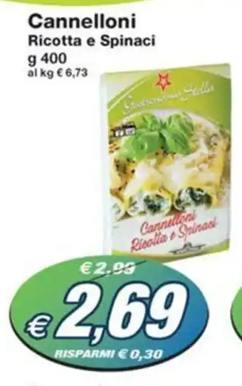 Prix Quality Cannelloni Ricotta e Spinaci offerta