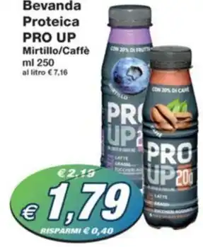 Prix Quality Bevanda Proteica PRO UP Mirtillo/Caffè offerta