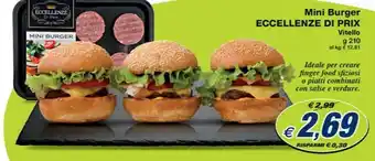 Prix Quality Mini Burger ECCELLENZE DI PRIX offerta