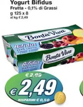 Prix Quality Yogurt Bifidus Frutta -0,1% di Grassi offerta