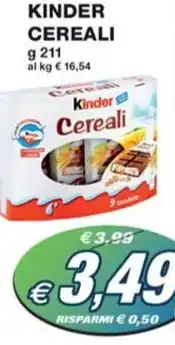 Prix Quality KINDER CEREALI offerta