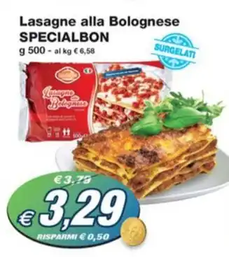 Prix Quality Lasagne alla Bolognese SPECIALBON offerta