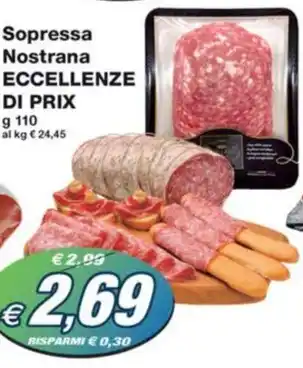 Prix Quality Sopressa Nostrana ECCELLENZE DI PRIX offerta