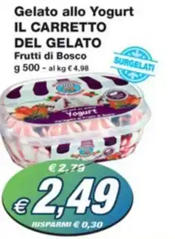 Prix Quality Gelato allo Yogurt IL CARRETTO DEL GELATO Frutti di Bosco g 500 offerta