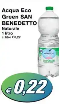 Prix Quality Acqua Eco Green SAN BENEDETTO Naturale 1 litro offerta