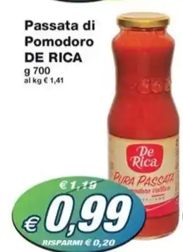 Prix Quality Passata di Pomodoro DE RICA offerta