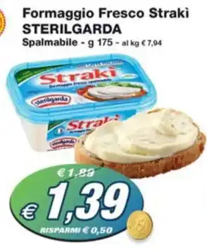 Formaggio Fresco Strakì STERILGARDA