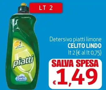 Eurospesa Detersivo piatti limone CELITO LINDO It 2 offerta