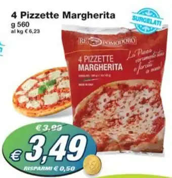Prix Quality 4 Pizzette Margherita offerta
