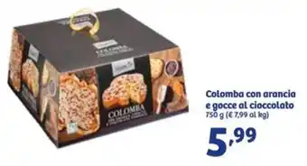 In'S Mercato Colomba con arancia e gocce al cioccolato 750 g offerta