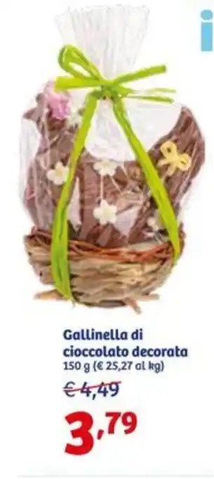 In'S Mercato Gallinella di cioccolato decorata 150 g offerta