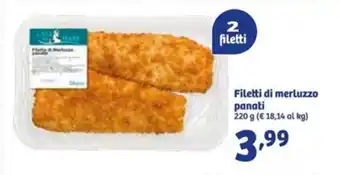 In'S Mercato Filetti di merluzzo panati 220 g offerta