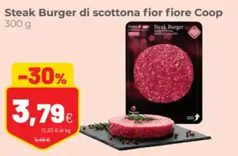 Coop famiglia cooperativa Steak Burger di scottona fior fiore Coop 300 g offerta