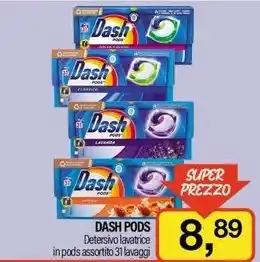 Caddy's DASH PODS Detersivo lavatrice in pods assortito 31 lavaggi offerta