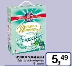 Caddy's SPUMA DI SCIAMPAGNA Detersivo lavatrice in polvere offerta