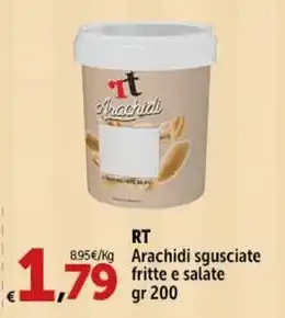Carrefour Market RT Arachidi sgusciate fritte e salate gr 200 offerta