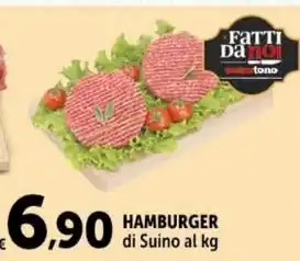 Carrefour Market HAMBURGER di Suino offerta