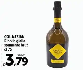COL MESIAN Ribolla gialla spumante brut cl 75