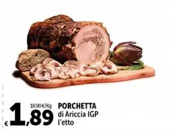 Carrefour Market PORCHETTA di Ariccia IGP l'etto offerta