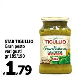 Carrefour Market STAR TIGULLIO Gran pesto vari gusti gr 185/190 offerta
